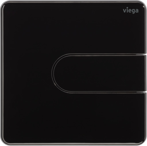Viega Urinal Betätigungsplatte VfS 23 8613.2 aus Kunststoff in tiefschwarz