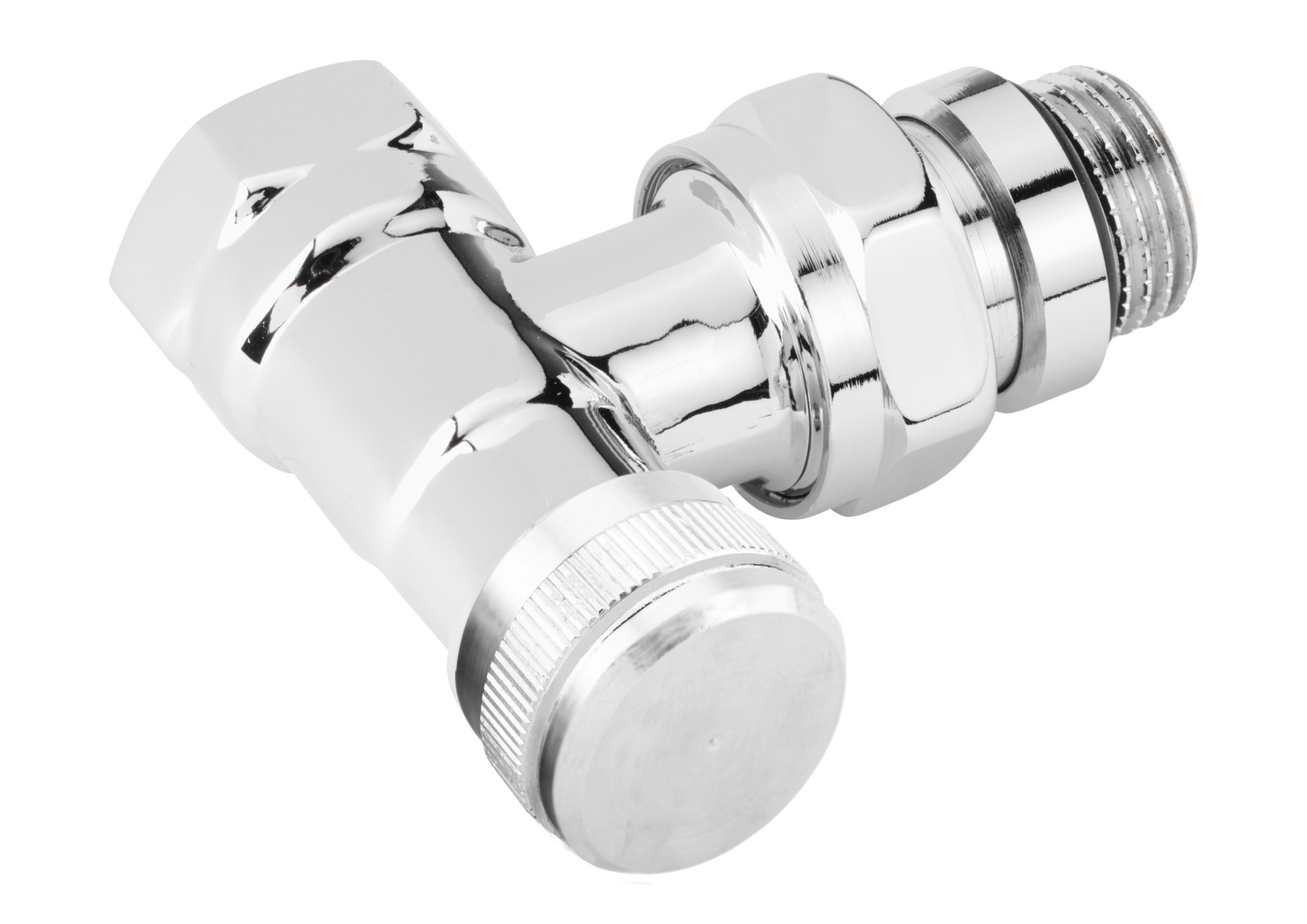 Danfoss Rücklaufverschraubung RLV-CX 15 R 1/2, Eck, verchromt