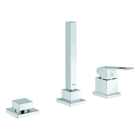 GROHE 3-Loch-EH-Wannenkombin. Eurocube 19966 ohne Auslauf für Talentofill chrom