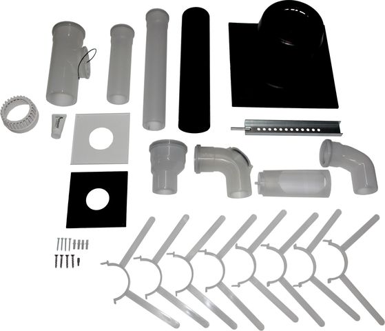 Wolf Anschluss-Set DN80 - B23 DN110 im Schacht, Abdeckung PP