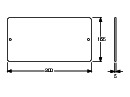 Revisionsplatte A11/A12/E11 Kunststoff Weiß