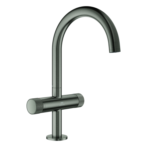 GROHE WT-Einlochbatt. Atrio Private C. 21138 L-Size Knopfbet. hard graphite gb.