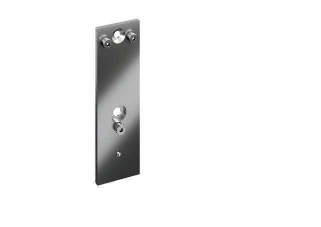 HEWI Montageplatte, schliff, für mobile HEWI SK-Griffe