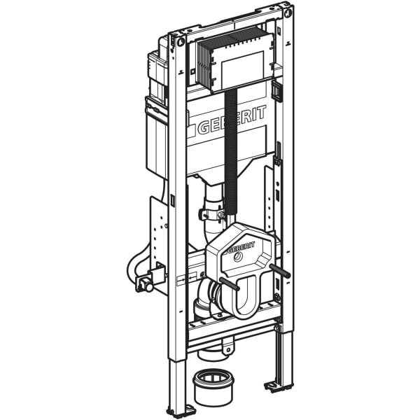 Geberit Duofix Element f. WWC, 112cm m. Sigma UP-SPK 12cm, barrierefrei WC höhenverst.