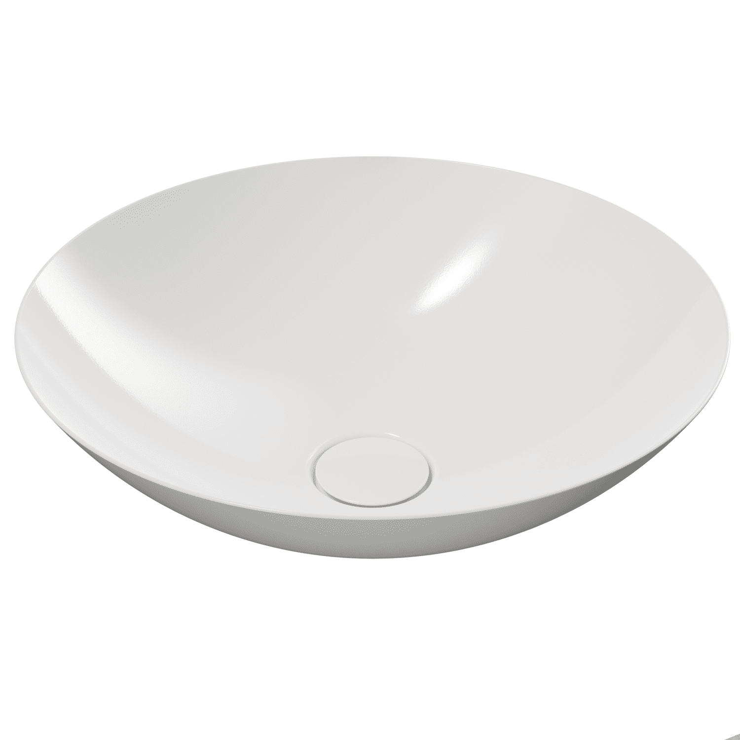 KA WB AVELLINO WASCHTISCH-SCHALE Mod. 3205,d:450mm,alpinweiß,Perl-Effekt,oÜL
