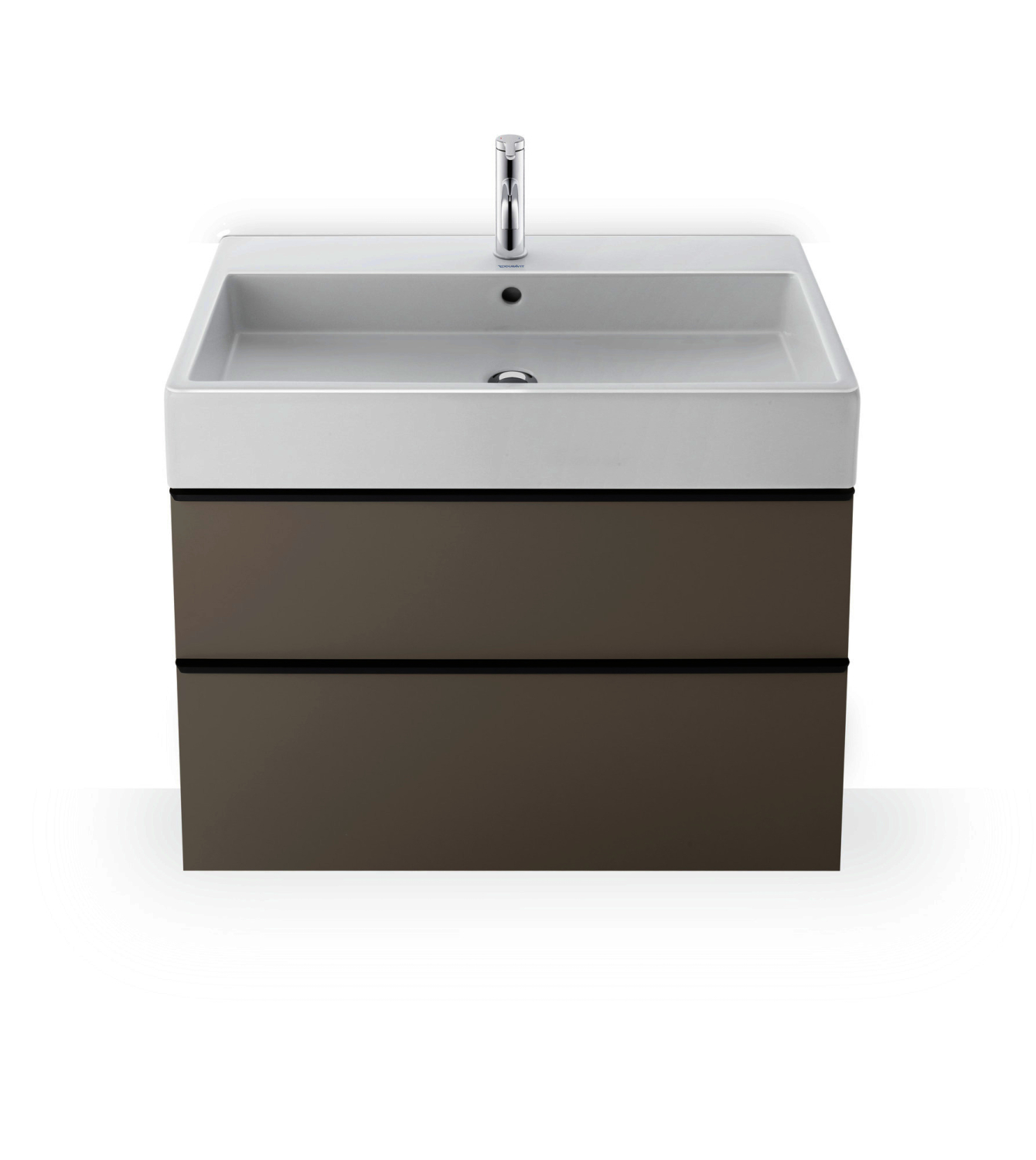 DU Waschtisch Vero Air 1000 mm o.ÜL, m.HLB, 2 HL, 1 Becken, weiß
