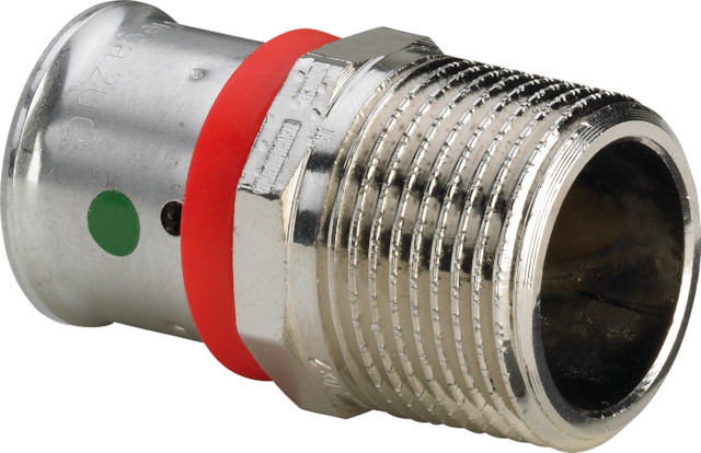 Viega Übergangsstück mit SC Fonterra 1213.5 in R1/2 x 12mm Rotguss