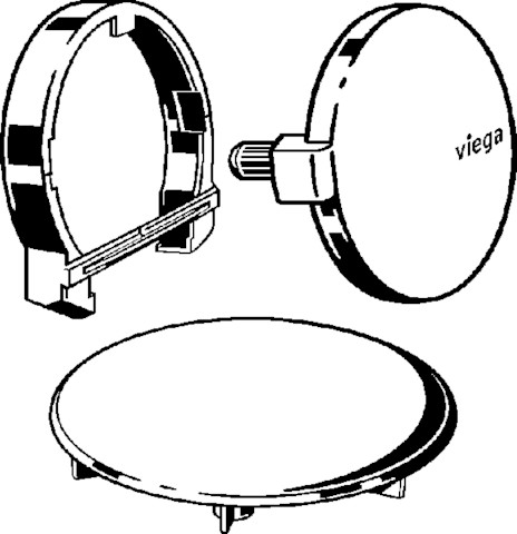 Viega Ausstattungsset RotaplexTrio RT5 6141.01 in design-weiß