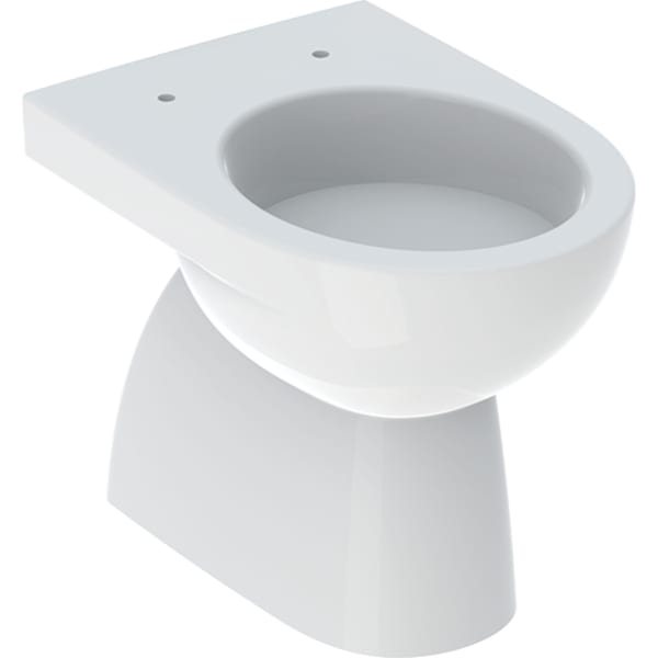 Geberit Renova Stand-WC Tiefspüler, Abg.verti teilgeschl.Form, T:53cm, weiß