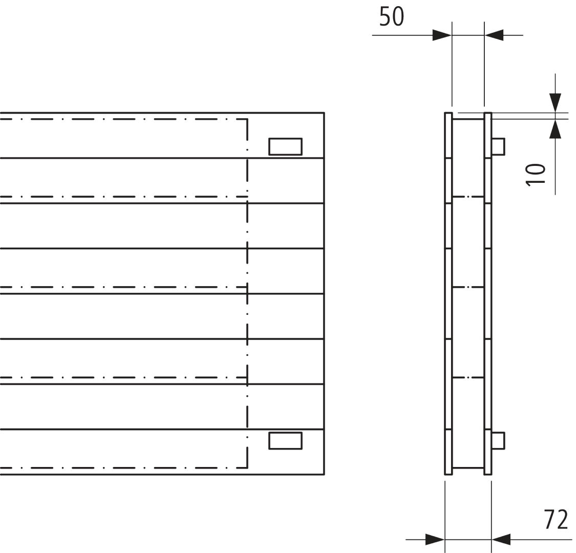 Kermi V-Heizwand HHV T21 BH840x72x4000 QN5896, weiß, 6bar,m.Abd.,Ausf.re,LH120