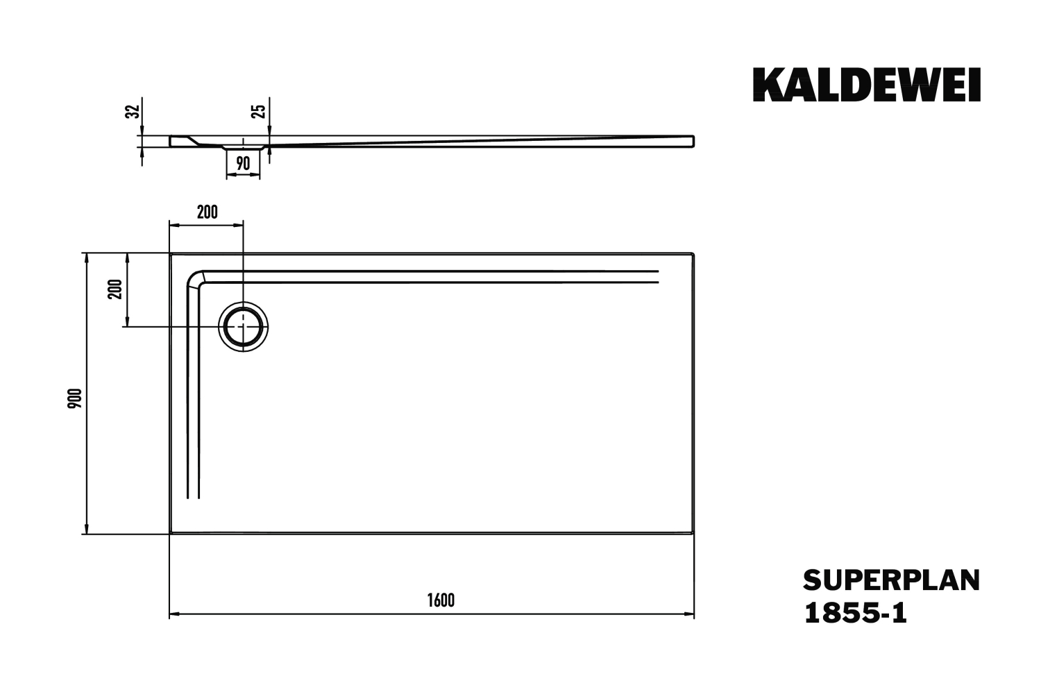 KA DW SUPERPLAN Mod.1855-1,900x1600mm, warm grey 10,Secure Plus