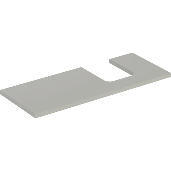 Geberit ONE WT-Pl. Aus re für AWT Schalenform 120x3x47cm, greige matt