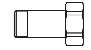 Danfoss Langer Gewindenippel DN20 Länge 88 mm, R 3/4" - ÜWM G 1"