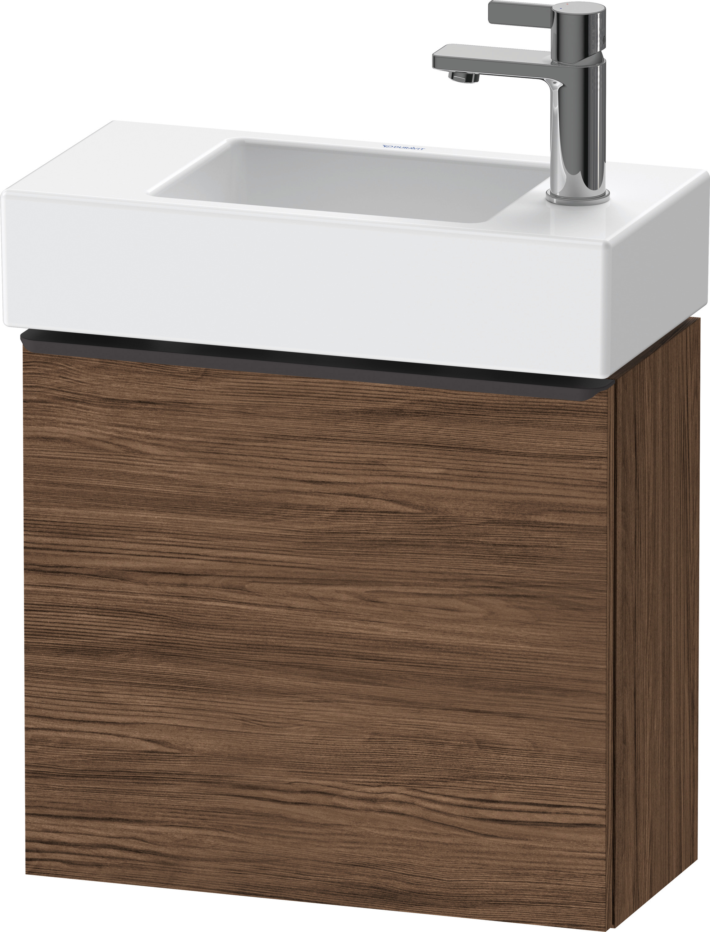 Duravit D-Neo WTU,Wdh,Tür:1,TA:LI,Gr:Dia.Schw 484x222x440mm,Nussbaum Dunkel Matt,Dekor