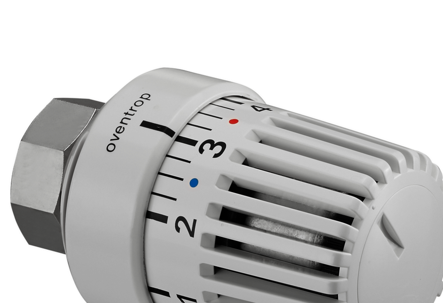 OVENTROP-Thermostat "Uni L" 7-28 C, 0 * 1-5, Flüssig-Fühler, weiß