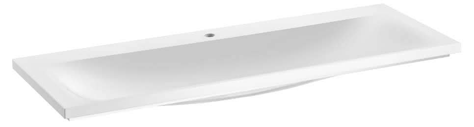 KEUCO Mineralguss-WT Royal Reflex 34081 für 1 Loch Armaturen, weiß