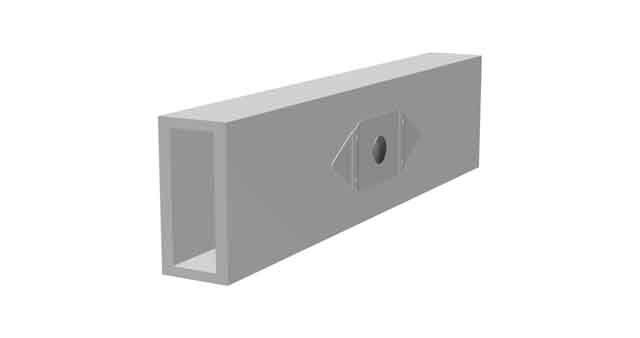 Schienenverbinder für Montageschiene 60 x 37,1 mm (10 Stück)
