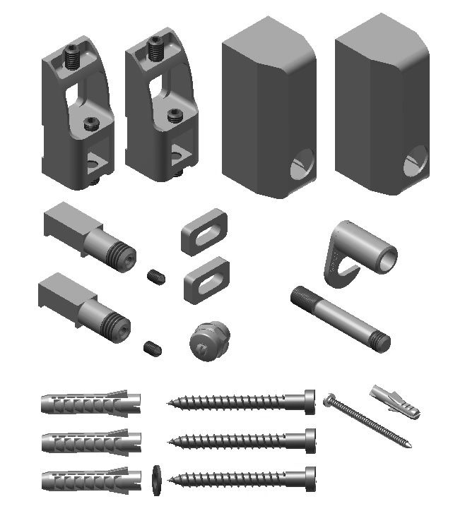 Kermi Befestigungs-Set 20 AK3/-E RAL9016
