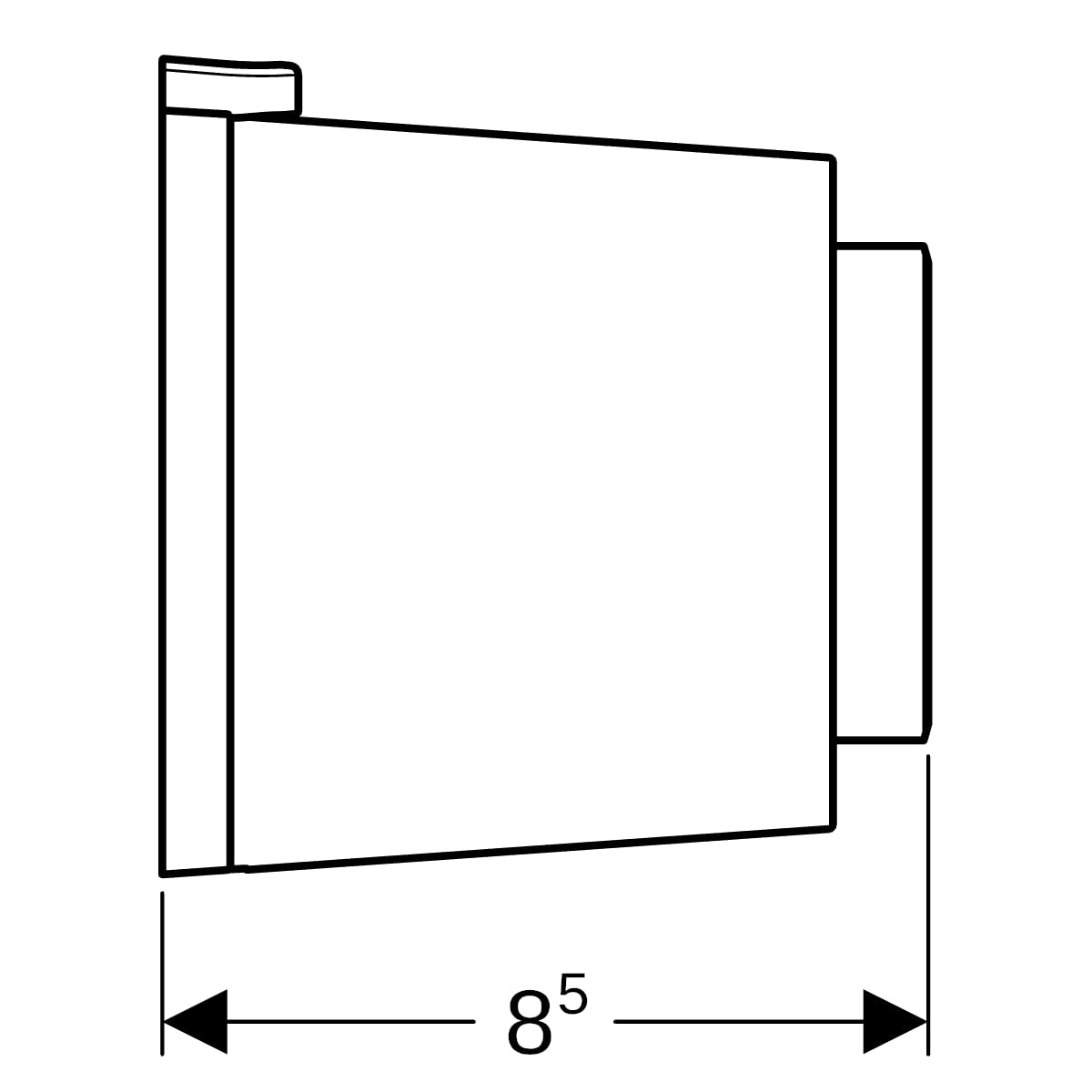 Geberit Typ 01 Fernbetätigung, rund, pmeum. 1-Mengen-Sp., AP-Drücker, weiß