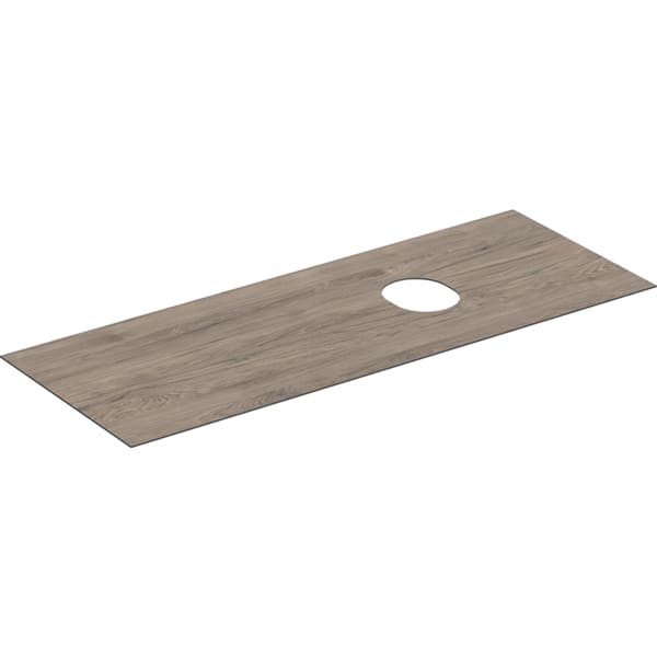 Geberit VariForm Abdeckplatte für US f. AS-WT mit 2 und 3 Schubl. B=135cm, Nussbaum
