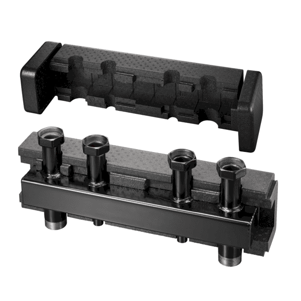 OVENTROP-Verteilerbalken für Regumat DN 32, für 2 Heizkreise, Stahl OVENTROP-Verteilerbalken für Regumat DN 32, für 2 Heizkreise, Stahl