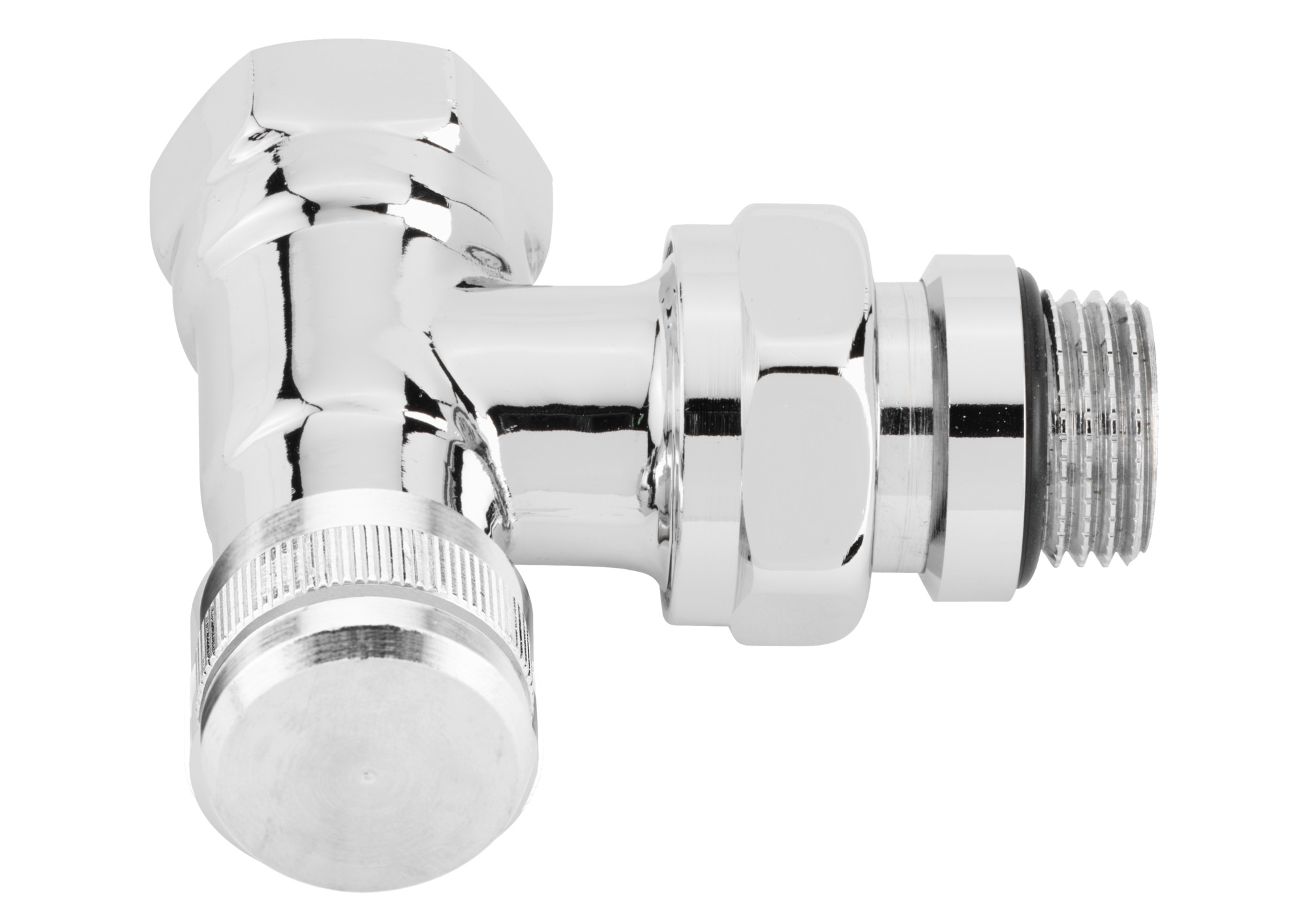 Danfoss Rücklaufverschraubung RLV-CX 15 R 1/2, Eck, verchromt