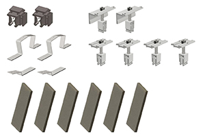 Set Erweiterung für 1. Reihe /3 Flachdachsystem, O/W 10 Grad f. 2 Module