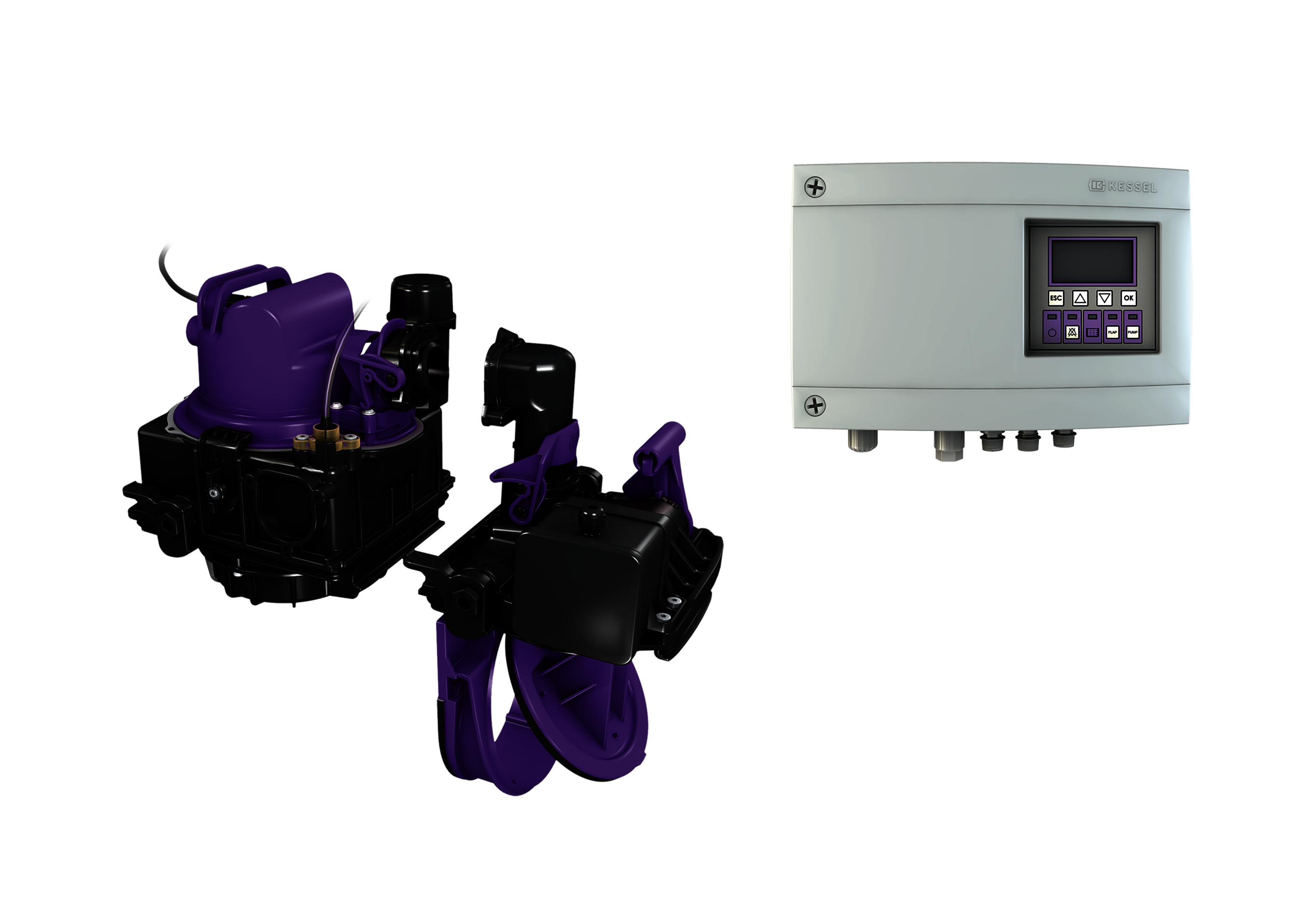 KESSEL-Umrüstsatz Pumpfix M DN 100-200, ab 01/2012, 15 m Kabel