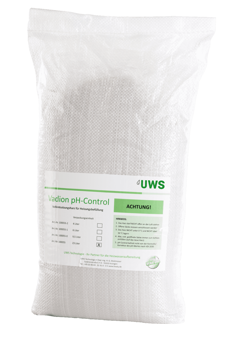 UWS Nachfüllpackung Vadion pH-Control 23l, 100055