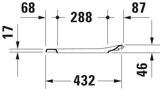 Duravit WC-Sitz Happy D. ohne SoftClose Scharniere edelstahl, weiß