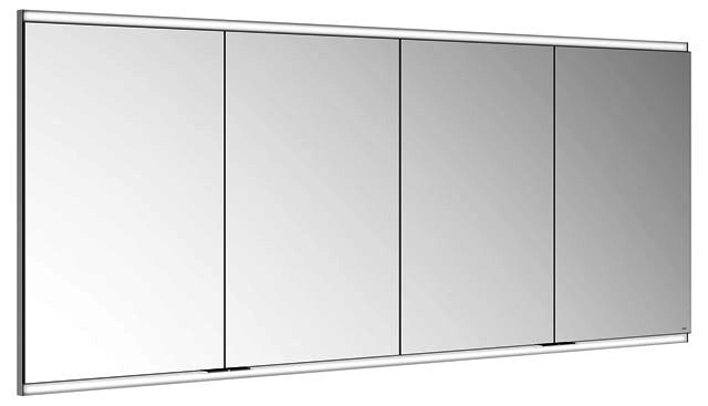 KEUCO Royal Modular 2.0 SPS, bel. 80041, Einb,2Steckd/USB,sb-elox,1800x700x160mm