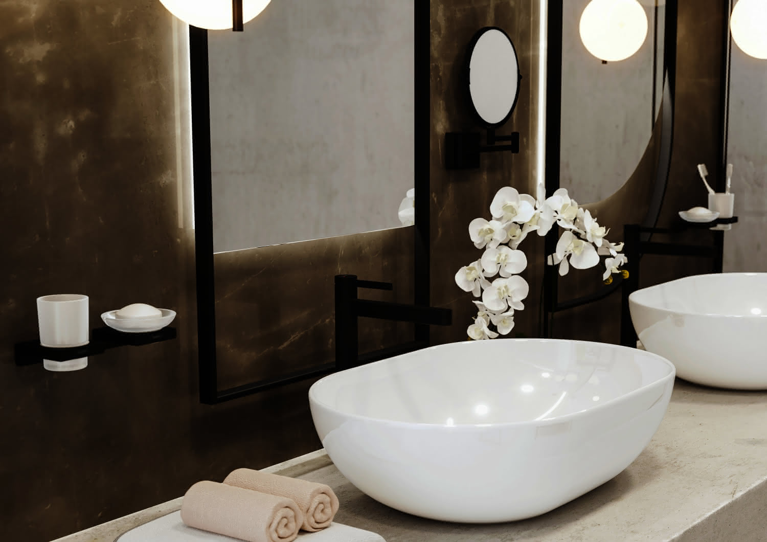 Hansgrohe Waschtischmischer 260 Finoris Highriser mattschwarz