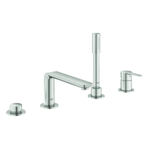 GROHE 4-Loch-EH-Wannenkombination Lineare 19577_1 supersteel