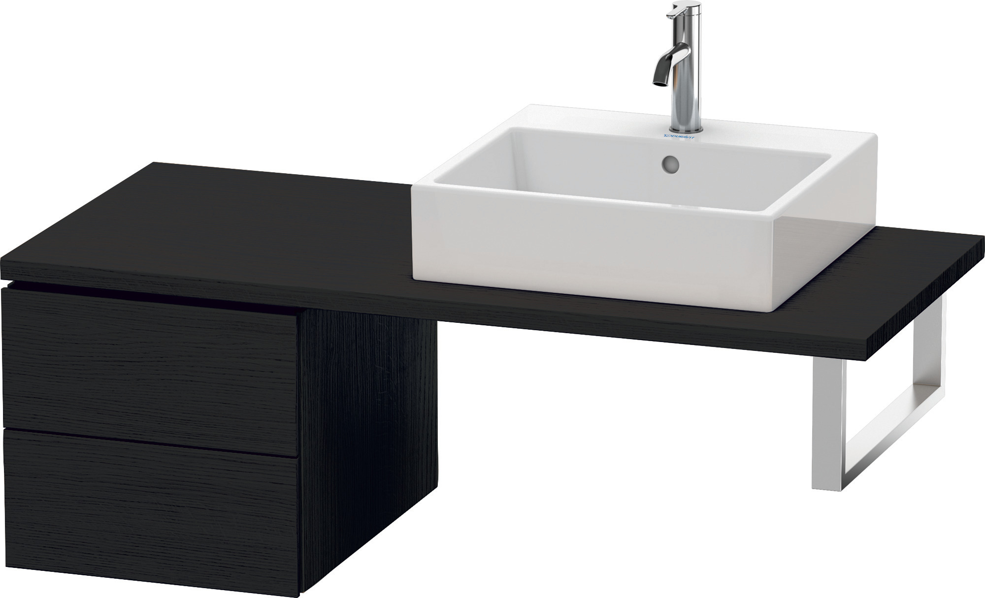 Duravit US für Konsole L-Cube 400x420x548mm 2 Schubkästen, Eiche Schwarz