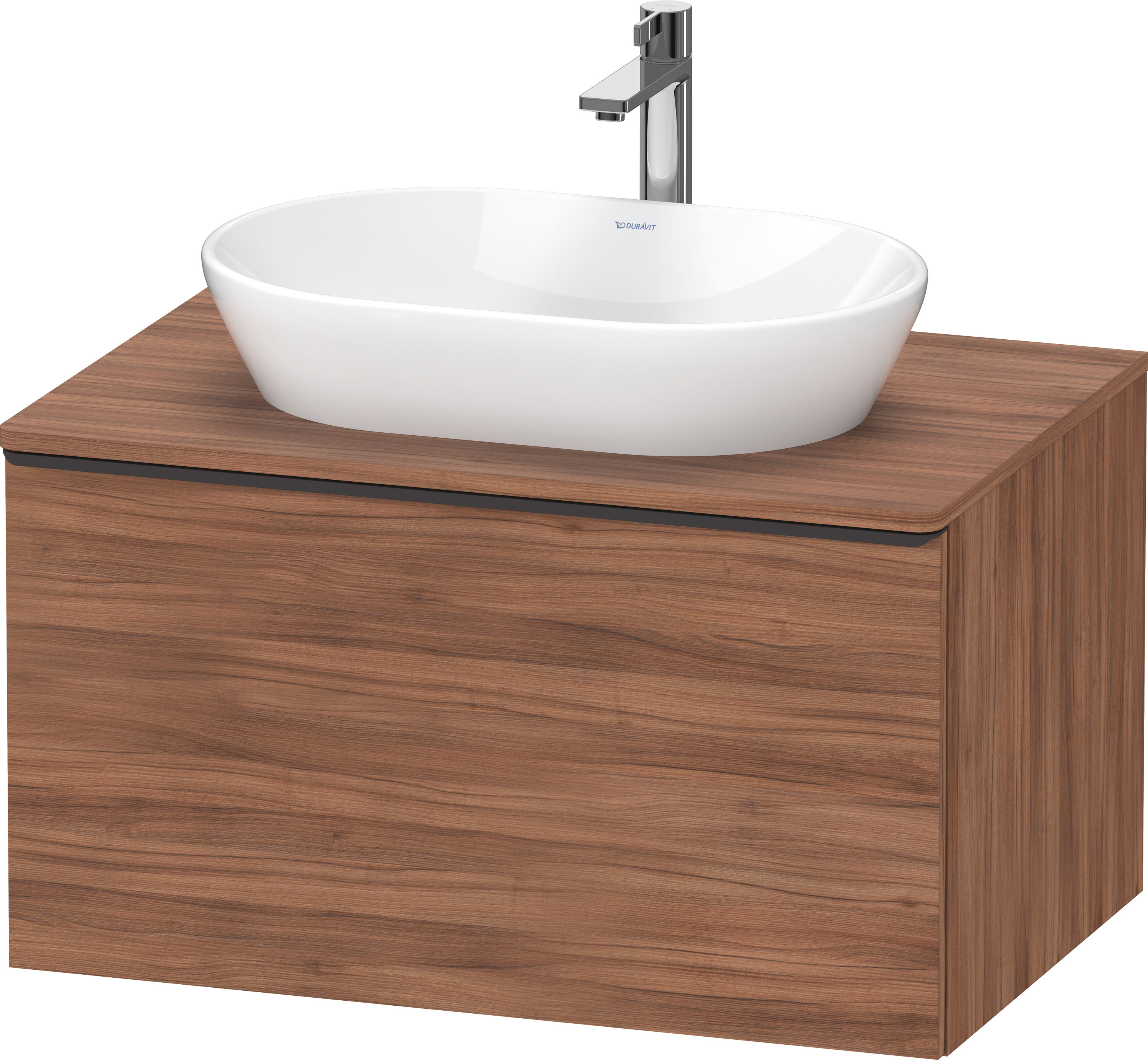 Duravit D-Neo,Kons-WTU,Ausz:1,Gr:Diam.Schwarz 800x550x459mm,Wdh,Nussbaum Matt,Dekor