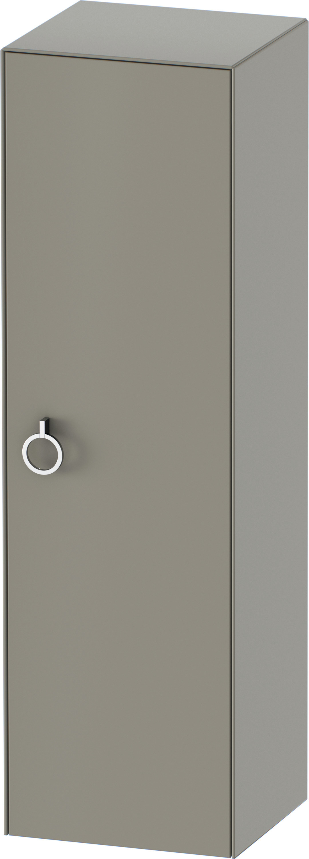 Duravit Halbhochschrank White Tulip,m.Griff TA r.,1320x400x360,Steingrau Seidenm.