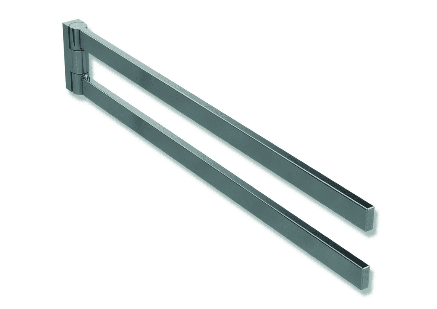 HEWI Handtuchhalter Sys 900 Q, chrom, L:446 mm, Arme schwenkbar