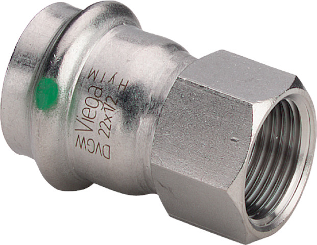Viega Übergangsst. mit SC Sanpress Inox 2312 in 15mm x Rp3/4, Edelstahl