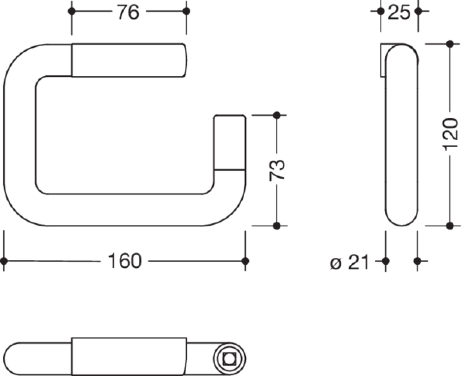 HEWI WC-Papierhalter Ser 477, matt, m. Diebstahlschutz signalweiß