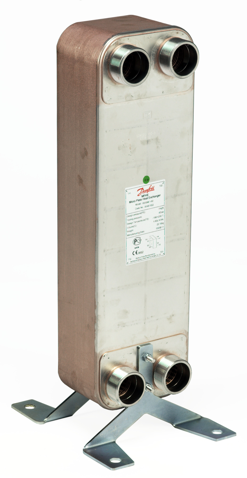 Danfoss gelöteter Wärmeübertrager MPHE XB 59M-1 50 PN25 G 2 A x 52mm
