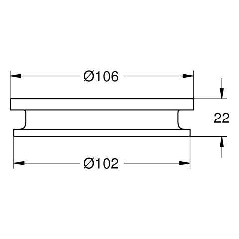 GROHE Fön-Einsatz Allure 40964_1 für Halter 40963001 schwarz
