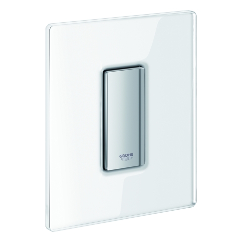 GROHE Urinal-Betätig. Skate Cosmopolitan 38846 mit Glasoberfläche moon white GROHE Urinal-Betätig. Skate Cosmopolitan 38846 mit Glasoberfläche moon white