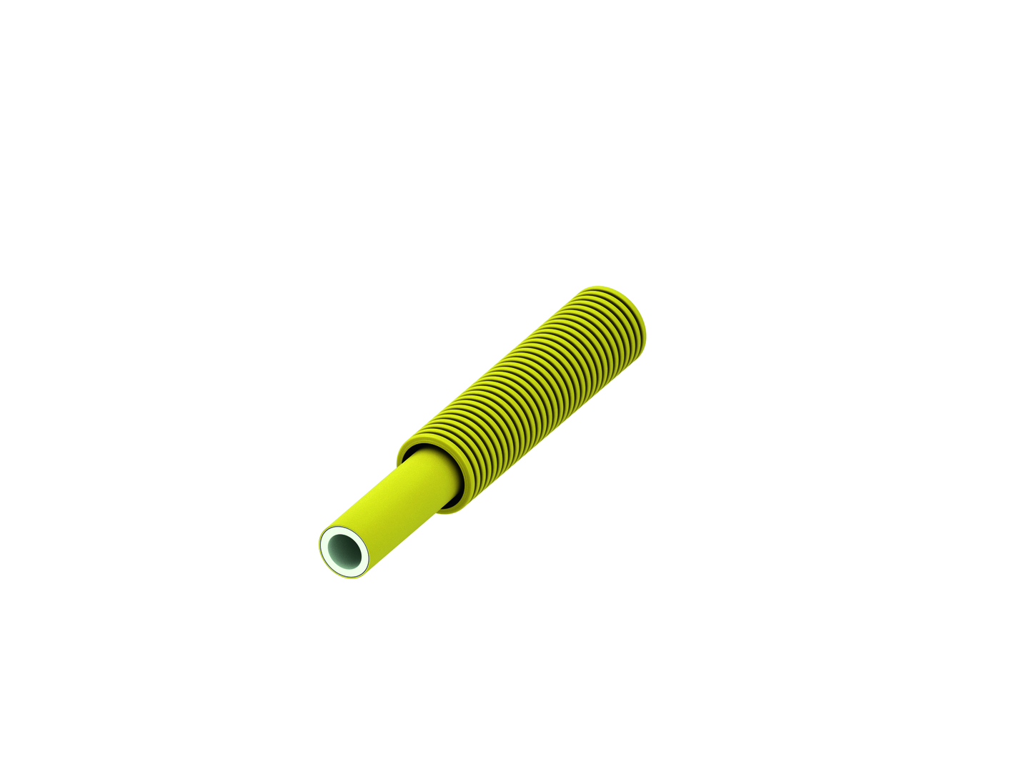 TECEflex Verbundrohr PE-Xc/Al/PE-RT Gas gelb, Dim. 16, im Wellschutz, Rolle 50 m
