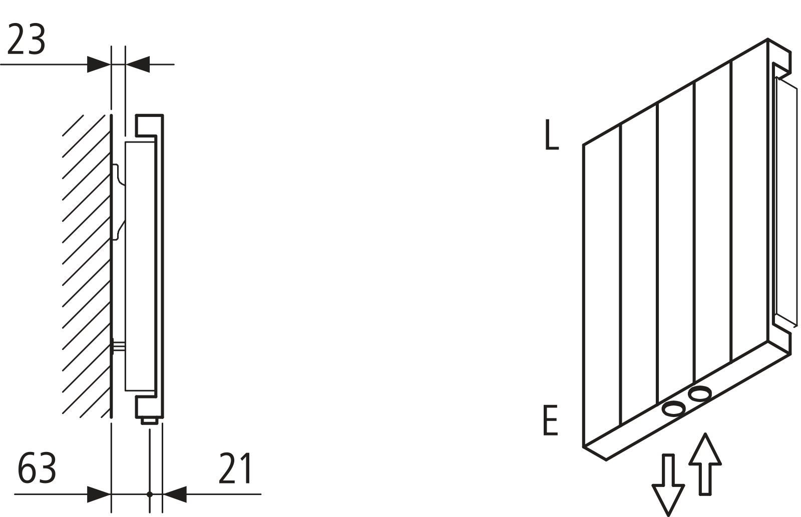 Kermi Heizwand HVN Typ11 BH1800x61x700 QN1740, RAL9016, 6 bar, ANB12