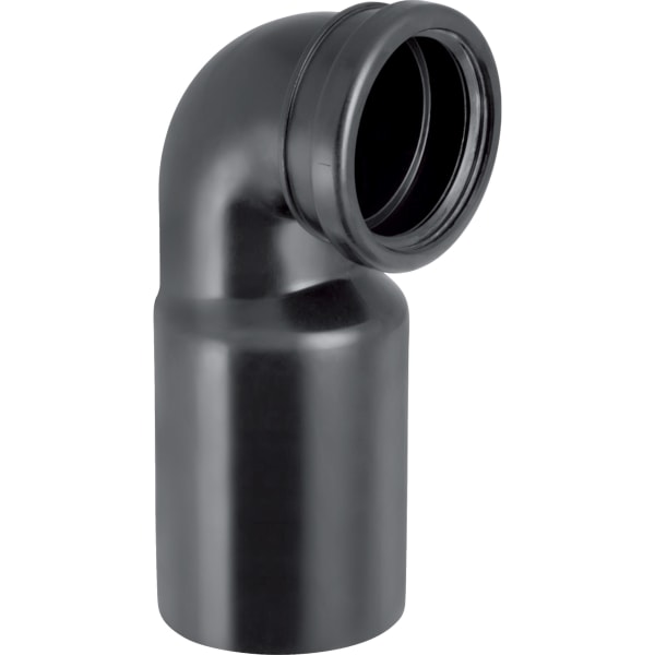 Geberit PE Anschlussbogen 90Gr für Wand-WC mit Erweiterung d110/110