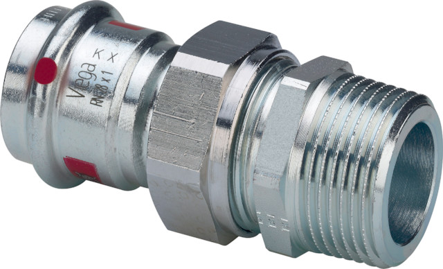 Viega Verschraubung mit SC Prestabo 1165 in 42mm x R11/2 Stahl verzinkt