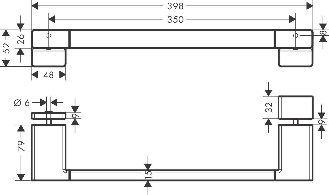 Hansgrohe Duschtürgriff AddStoris chrom