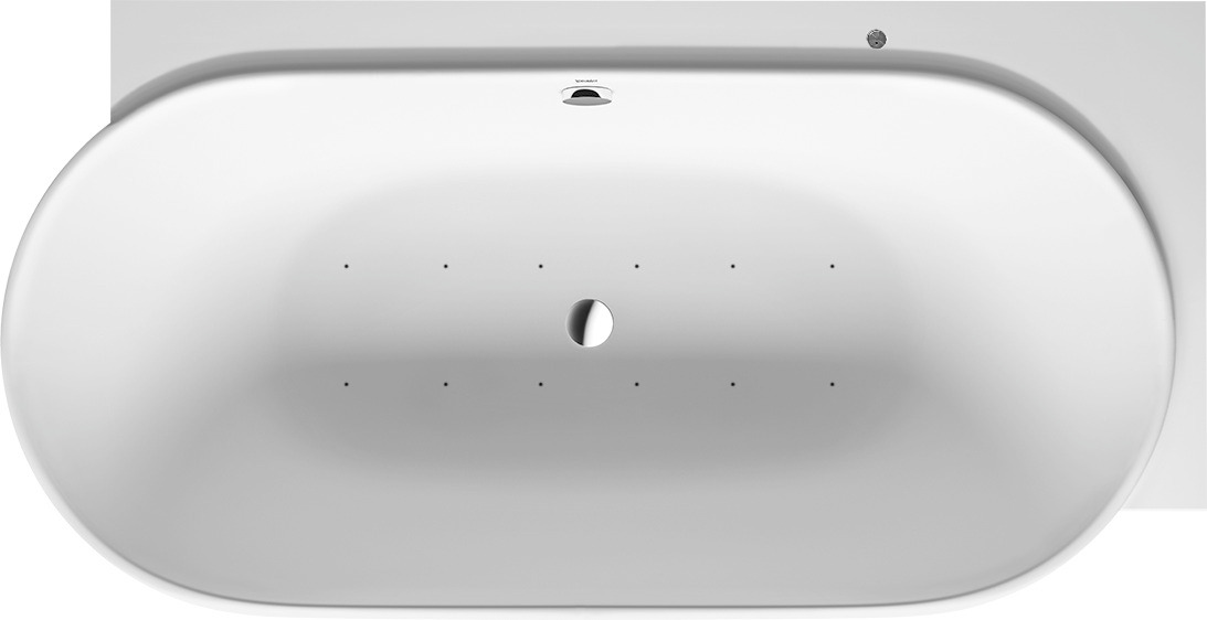 DU Luv Whirlw. 1850x950mm, Ecke R Nahtl.VK, Rückenschr.2,Air-Syst.,Weiß M.