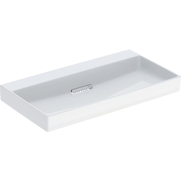 Geberit ONE Waschtisch 90x48cm, CleanDrain o. Hl., o. Ül., weiß, KeraTect/weiß glzd