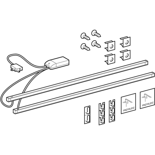 Geberit Set Lichtleiste für Xeno2 US Breite WT 120 cm Geberit Set Lichtleiste für Xeno2 US Breite WT 120 cm